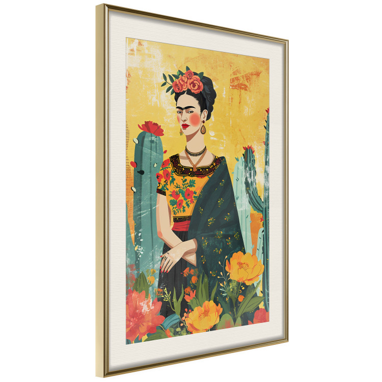 Wall Poster Frida Kahlo - A Composition With the Painter Among Cacti and Flowers 152203 additionalImage 8