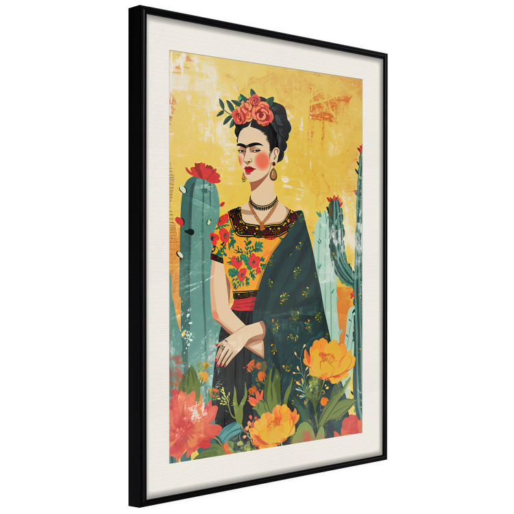 Wall Poster Frida Kahlo - A Composition With the Painter Among Cacti and Flowers 152203 additionalImage 15