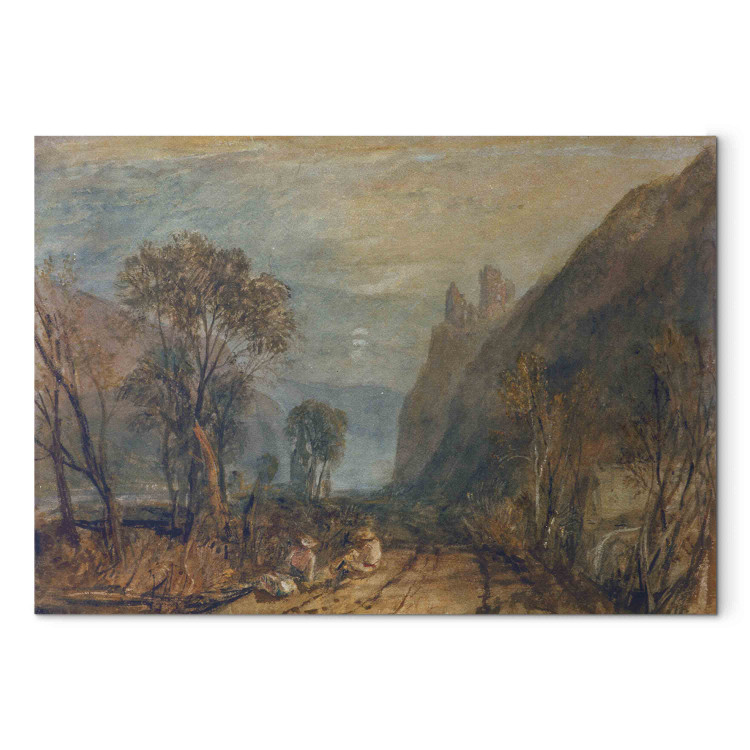 Reproduction Painting A View on the Rhine-The Bautsburg 152803
