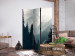 Folding Screen Sunny Landscape - Snowy Mountains Covered With Christmas Trees [Room Dividers] 159803 additionalThumb 2