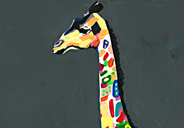 Canvas Art Print Colourful Giraffes 91603 additionalImage 5