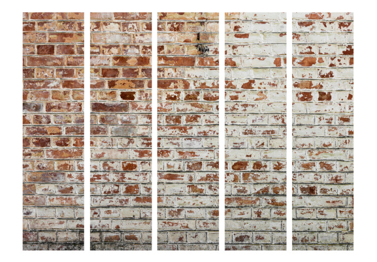Room Divider Walls of Memory II - architectural texture with urban red brick 95503 additionalImage 3