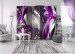 Room Divider Screen Sounds of the Senses II - abstract glow of purple and silver waves 95603 additionalThumb 2