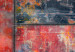 Canvas Metal Mosaic: Red - Urban Abstraction of Metal Textures 97503 additionalThumb 5