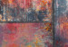 Canvas Metal Mosaic: Red - Urban Abstraction of Metal Textures 97503 additionalThumb 4