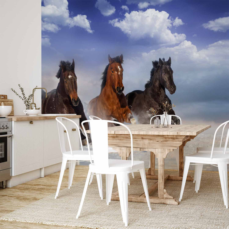 Wall Mural Horses in the Snow 108213 additionalImage 7