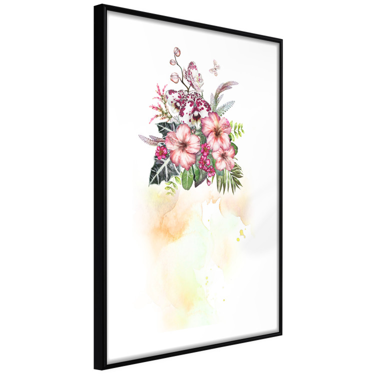 Poster Colorful Bouquet - botanical composition with colorful flowers and watercolors 114313 additionalImage 13
