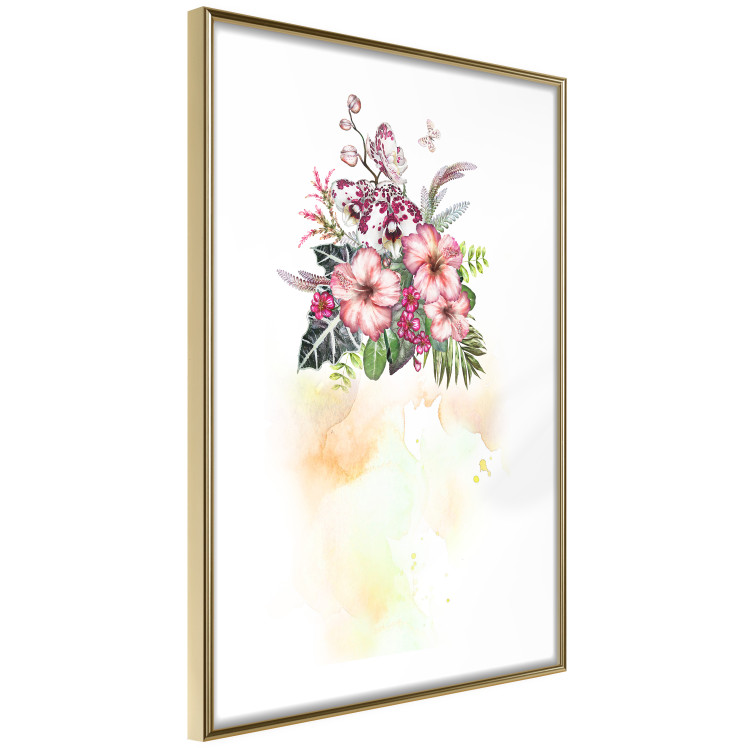 Poster Colorful Bouquet - botanical composition with colorful flowers and watercolors 114313 additionalImage 8
