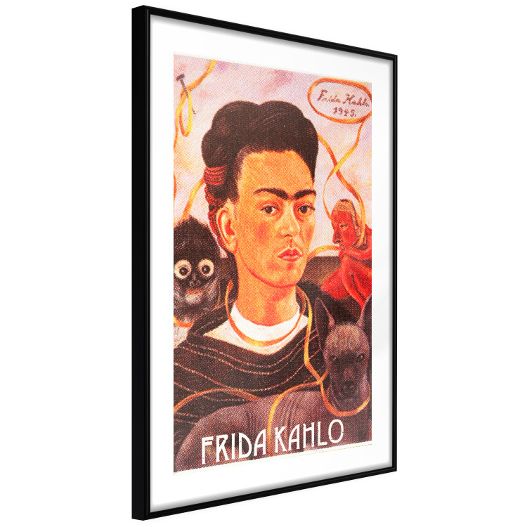 Wall Poster Frida Kahlo - composition with a colorful portrait of a woman and animals 114413 additionalImage 11