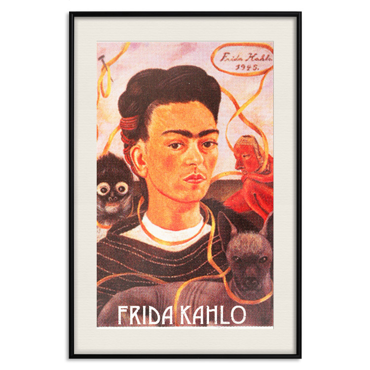 Wall Poster Frida Kahlo - composition with a colorful portrait of a woman and animals 114413 additionalImage 18