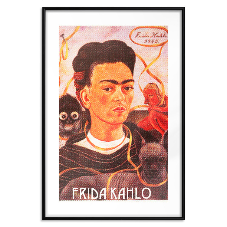 Wall Poster Frida Kahlo - composition with a colorful portrait of a woman and animals 114413 additionalImage 17