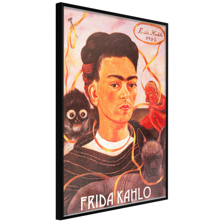 Wall Poster Frida Kahlo - composition with a colorful portrait of a woman and animals 114413 additionalImage 12