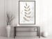 Wall Poster Single Branch - delicate autumn leaves on a grayscale background 116413 additionalThumb 22