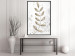 Wall Poster Single Branch - delicate autumn leaves on a grayscale background 116413 additionalThumb 11