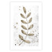 Wall Poster Single Branch - delicate autumn leaves on a grayscale background 116413 additionalThumb 25