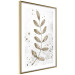 Wall Poster Single Branch - delicate autumn leaves on a grayscale background 116413 additionalThumb 5
