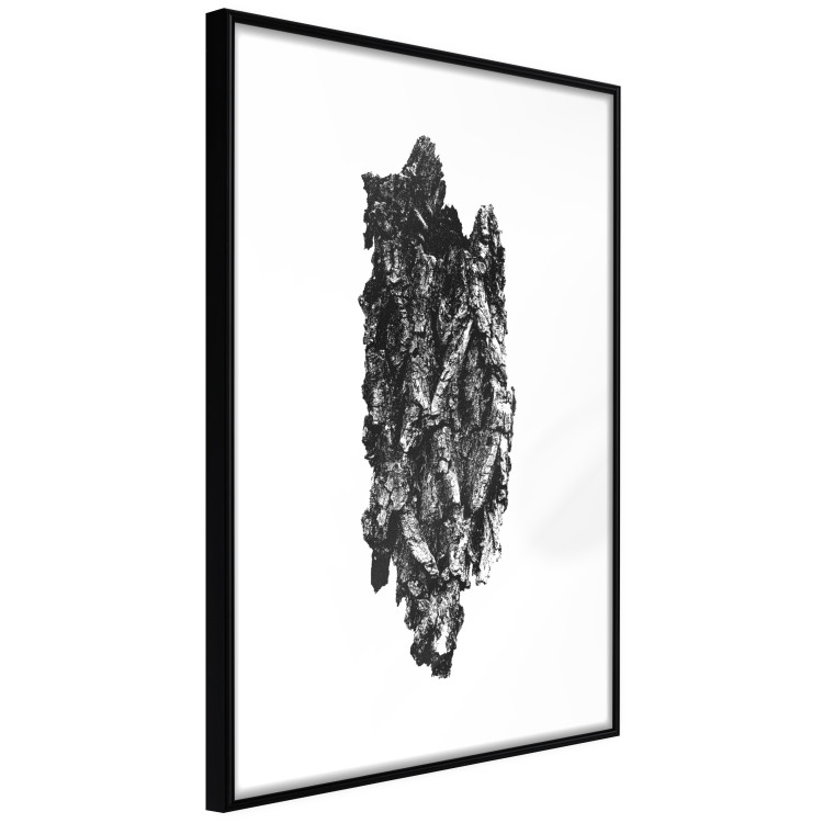 Poster Tree Bark - black and white vertical composition on a solid white background 116613 additionalImage 10