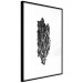 Poster Tree Bark - black and white vertical composition on a solid white background 116613 additionalThumb 13