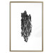 Poster Tree Bark - black and white vertical composition on a solid white background 116613 additionalThumb 16
