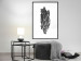 Poster Tree Bark - black and white vertical composition on a solid white background 116613 additionalThumb 3