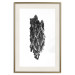 Poster Tree Bark - black and white vertical composition on a solid white background 116613 additionalThumb 19