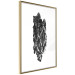 Poster Tree Bark - black and white vertical composition on a solid white background 116613 additionalThumb 14