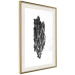 Poster Tree Bark - black and white vertical composition on a solid white background 116613 additionalThumb 2