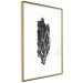 Poster Tree Bark - black and white vertical composition on a solid white background 116613 additionalThumb 6
