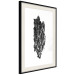 Poster Tree Bark - black and white vertical composition on a solid white background 116613 additionalThumb 3