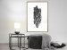 Poster Tree Bark - black and white vertical composition on a solid white background 116613 additionalThumb 7