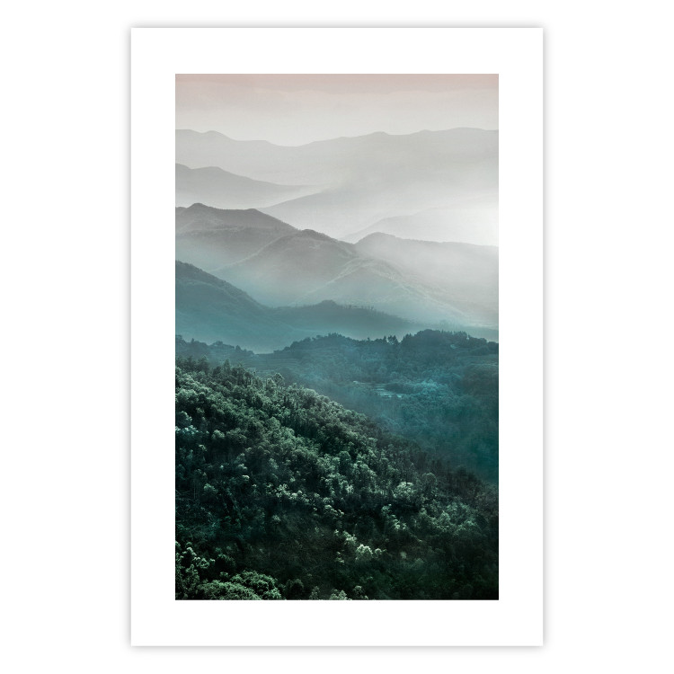 Wall Poster Beautiful Tuscany - picturesque landscape of forest and fog amidst mountain range 117013 additionalImage 19