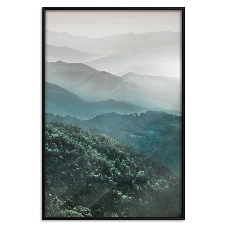 Wall Poster Beautiful Tuscany - picturesque landscape of forest and fog amidst mountain range 117013 additionalImage 18