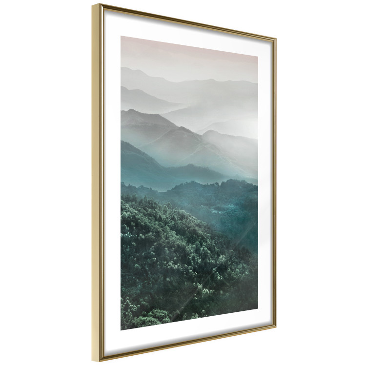 Wall Poster Beautiful Tuscany - picturesque landscape of forest and fog amidst mountain range 117013 additionalImage 8