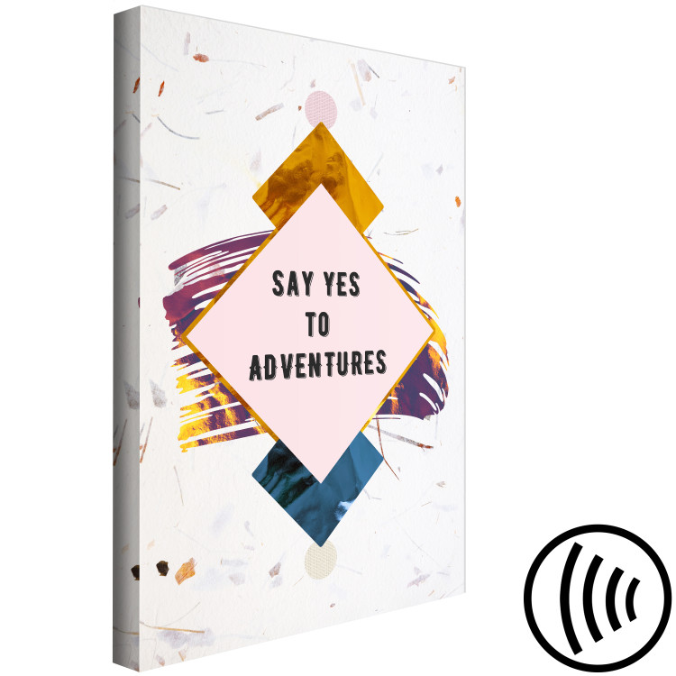 Canvas Art Print Say Yes to Adventures (1 Part) Vertical 117413 additionalImage 6