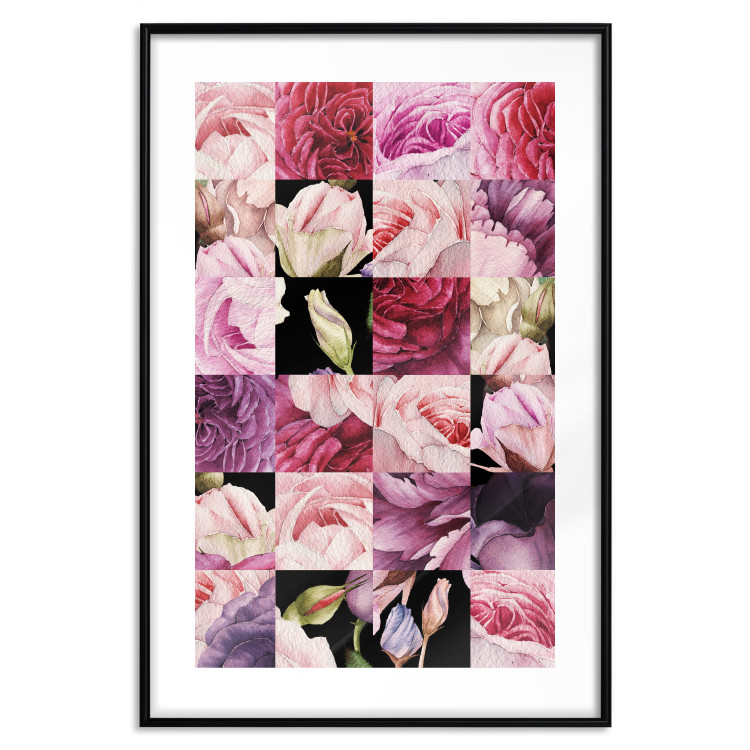 Wall Poster Floral Collage - colorful composition full of pink-toned plants 118313 additionalImage 17