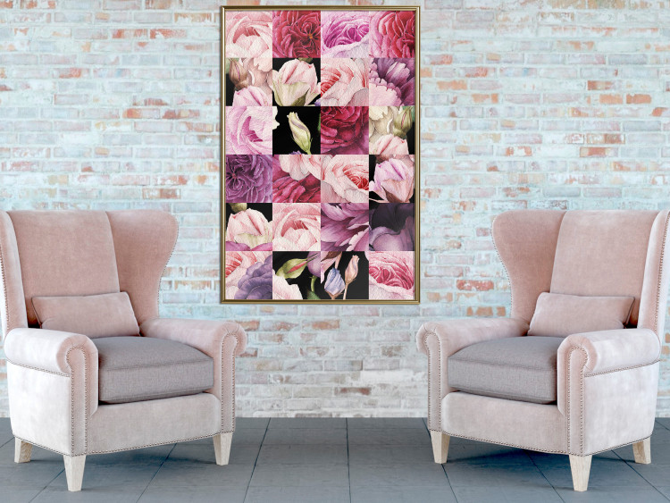 Wall Poster Floral Collage - colorful composition full of pink-toned plants 118313 additionalImage 5