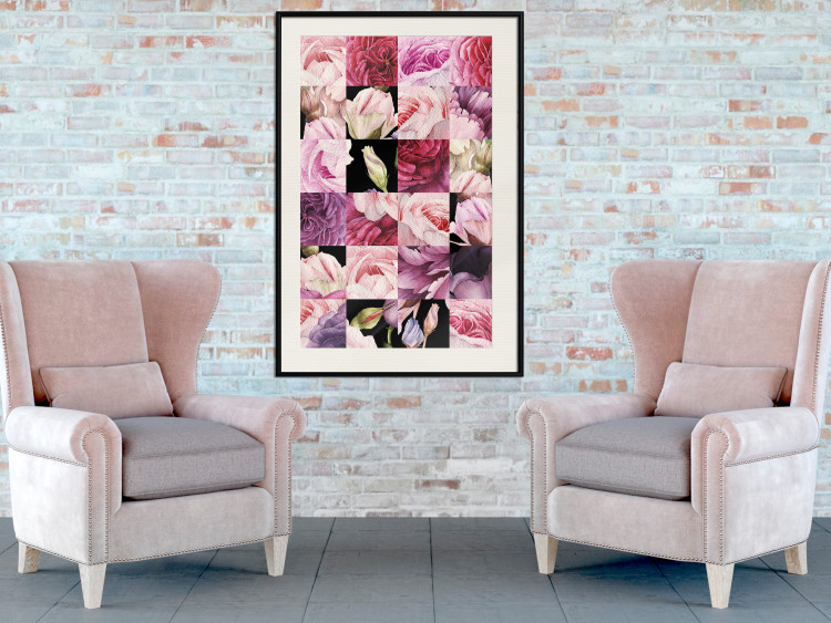 Wall Poster Floral Collage - colorful composition full of pink-toned plants 118313 additionalImage 22