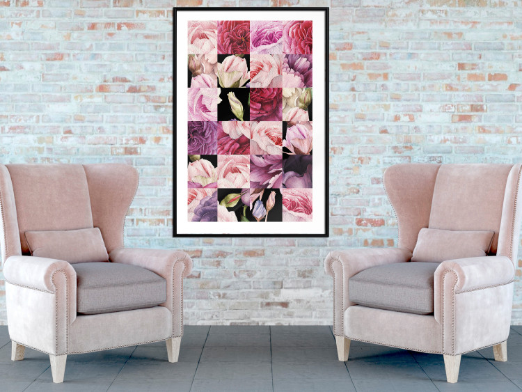Wall Poster Floral Collage - colorful composition full of pink-toned plants 118313 additionalImage 4