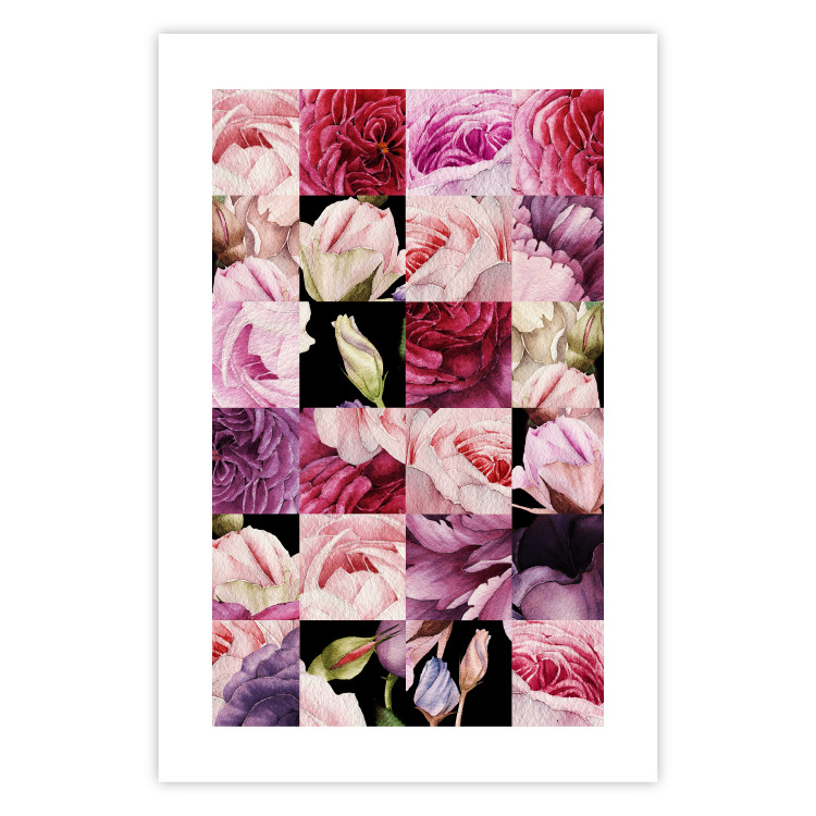 Wall Poster Floral Collage - colorful composition full of pink-toned plants 118313 additionalImage 19