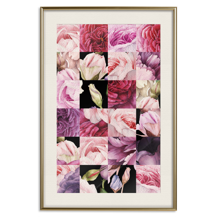 Wall Poster Floral Collage - colorful composition full of pink-toned plants 118313 additionalImage 19