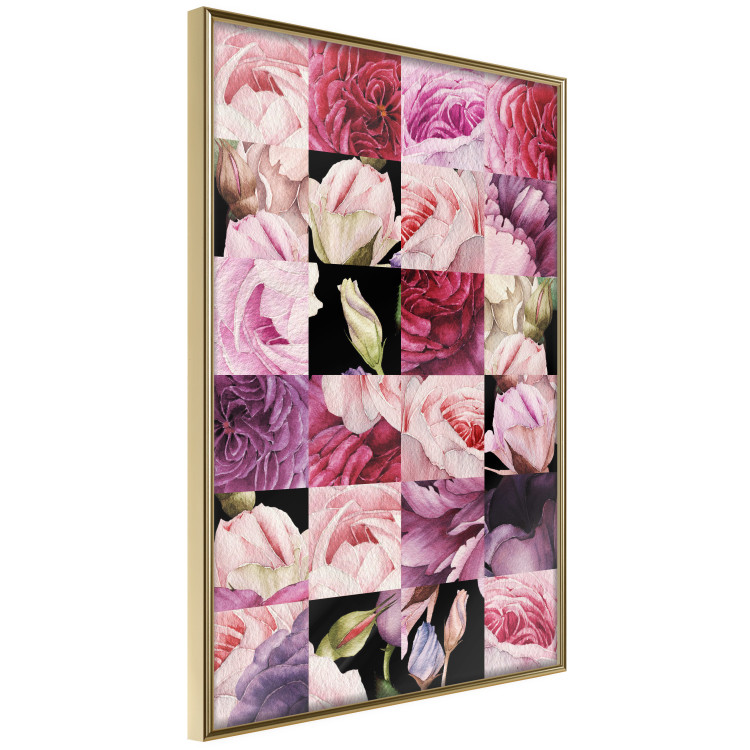 Wall Poster Floral Collage - colorful composition full of pink-toned plants 118313 additionalImage 12