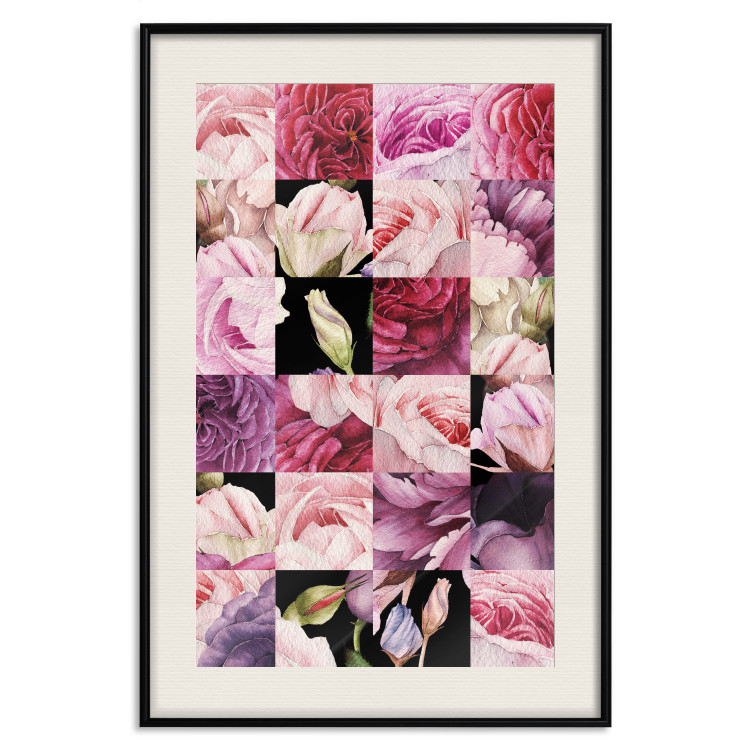 Wall Poster Floral Collage - colorful composition full of pink-toned plants 118313 additionalImage 18