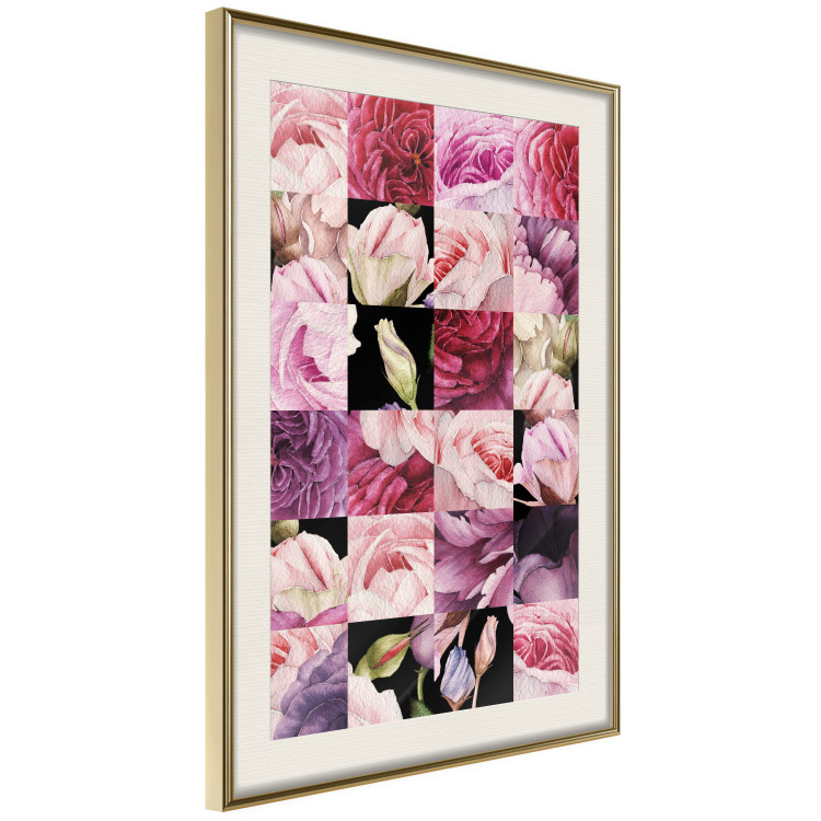 Wall Poster Floral Collage - colorful composition full of pink-toned plants 118313 additionalImage 2
