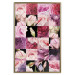 Wall Poster Floral Collage - colorful composition full of pink-toned plants 118313 additionalThumb 16