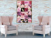 Wall Poster Floral Collage - colorful composition full of pink-toned plants 118313 additionalThumb 7
