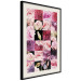 Wall Poster Floral Collage - colorful composition full of pink-toned plants 118313 additionalThumb 3