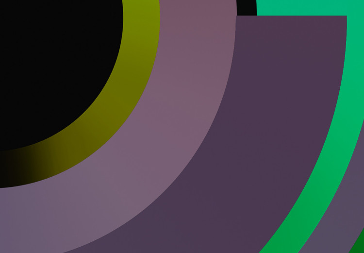 Poster Efficient System - geometric abstraction in circles in green and gray 119213 additionalImage 8