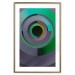 Poster Efficient System - geometric abstraction in circles in green and gray 119213 additionalThumb 14