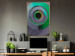 Poster Efficient System - geometric abstraction in circles in green and gray 119213 additionalThumb 5