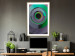 Poster Efficient System - geometric abstraction in circles in green and gray 119213 additionalThumb 13